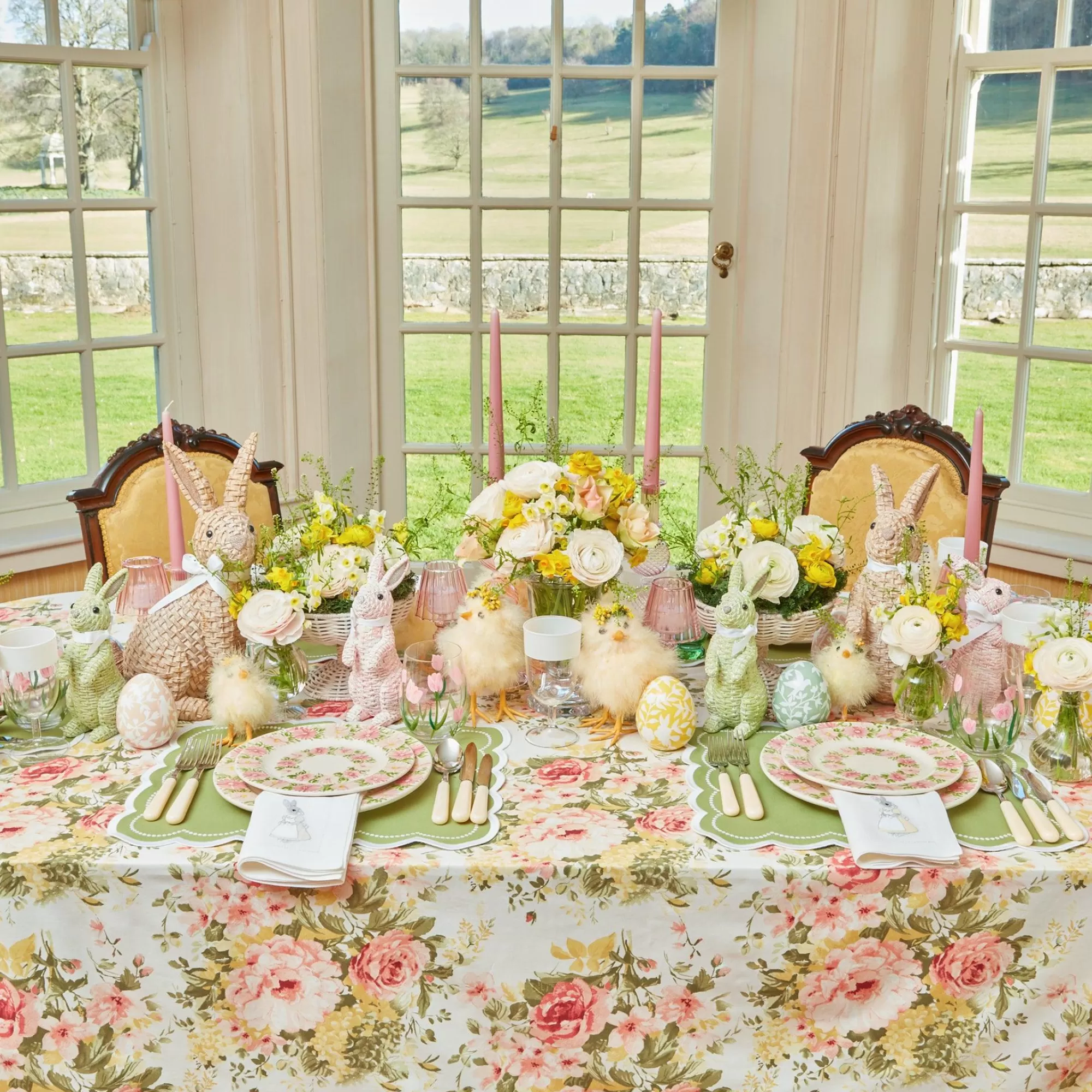 Shop Assorted White Linen Rabbit Napkins (Set Of 4) Napkins