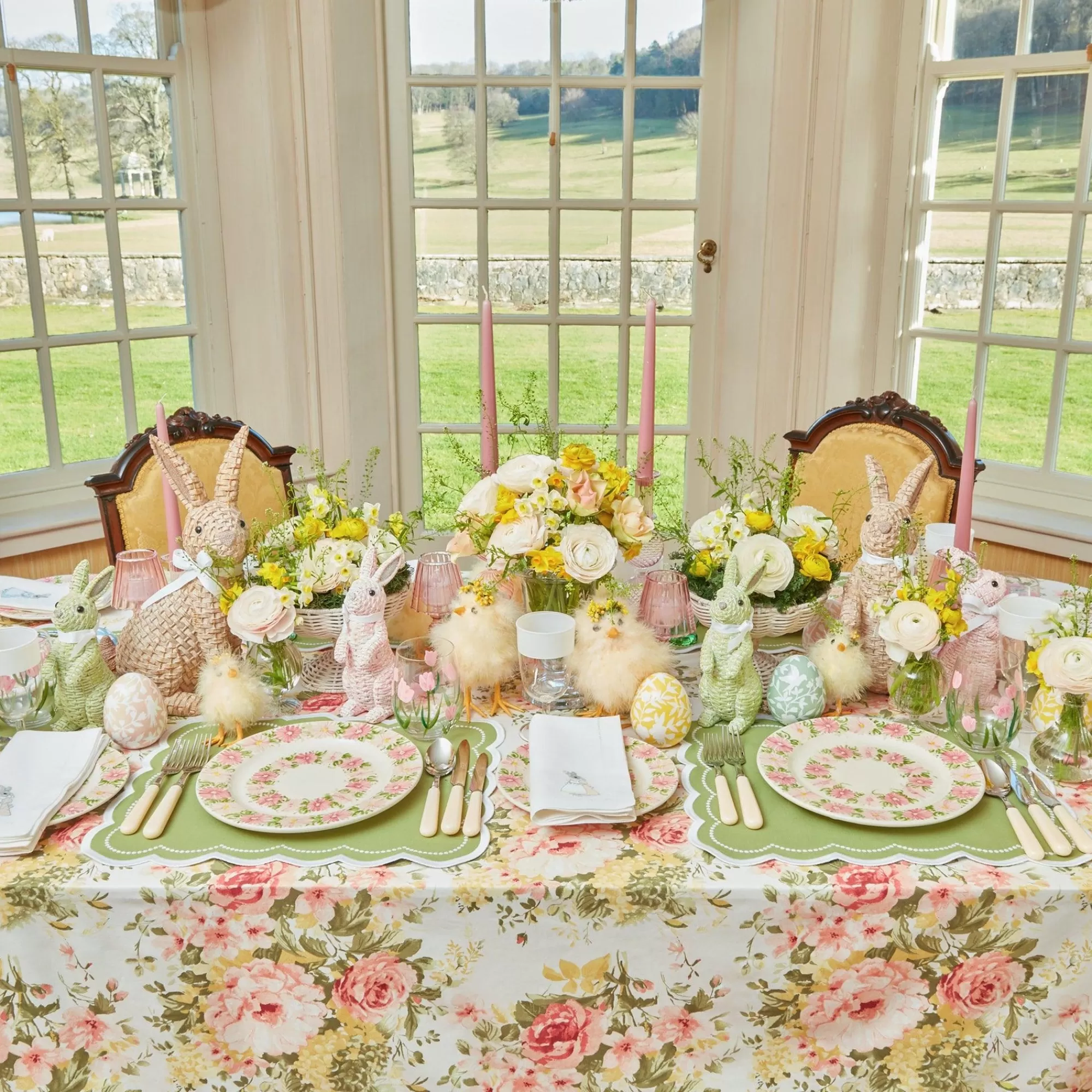 Shop Assorted White Linen Rabbit Napkins (Set Of 4) Napkins